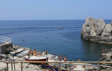 Capri Adası, İtalya, 09 Haziran 2015: güneşli kartpostal Capri Adası 09 Haziran 2015, Capri Adası, Capri, İtalya