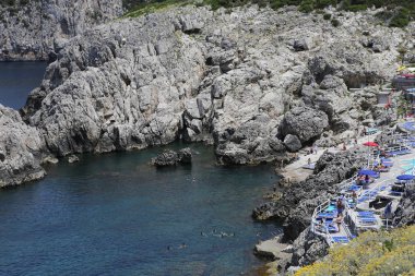 Capri Adası, İtalya, 09 Haziran 2015: güneşli kartpostal Capri Adası 09 Haziran 2015, Capri Adası, Capri, İtalya