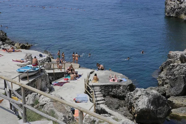 Capri Island Italia Giugno 2015 Cartolina Soleggiata Dell Isola Capri — Foto Stock