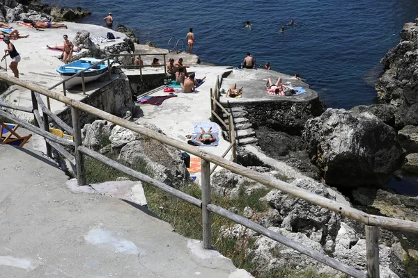 Capri Island Italia Giugno 2015 Cartolina Soleggiata Dell Isola Capri — Foto Stock