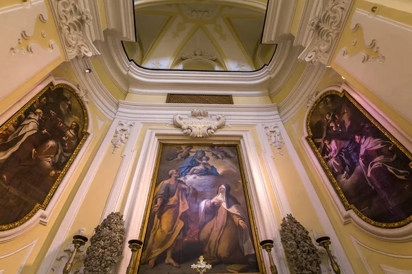 Anacapri Italia Junio 2015 Interiores Detalles Arquitectónicos Iglesia Chiesa San — Foto de Stock