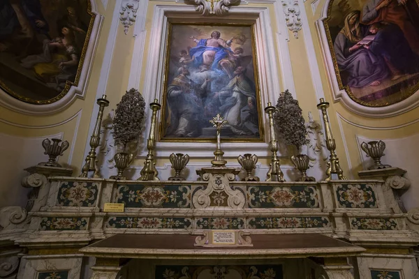 Anacapri Itálie Červen 2015 Interiéry Architektonické Detaily Kostela Chiesa San — Stock fotografie