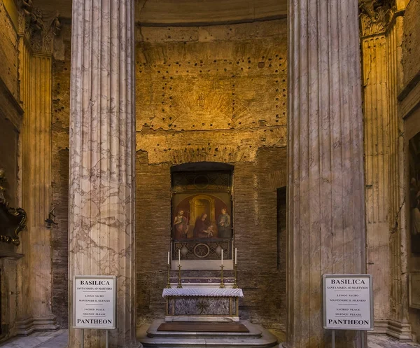 Interieur van het Pantheon, Rome, Italië — Stockfoto