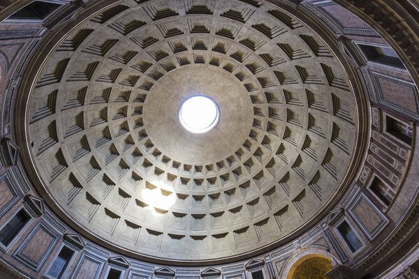 interiors of the Pantheon, Rome, Italy
