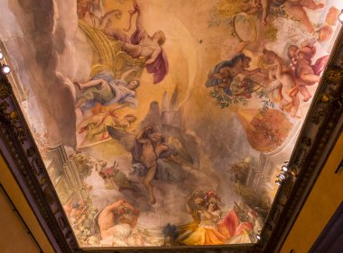 Tavan fresk Palazzo Barberini, Rome, İtalya