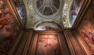 Tavan fresk Palazzo Barberini, Rome, İtalya