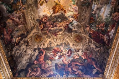 Tavan fresk Palazzo Barberini, Rome, İtalya