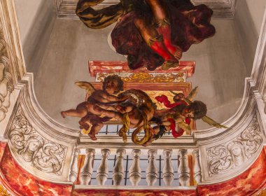 Frescoe Los Angeles hastanesinde saygıdeğer, Sevilla, İspanya