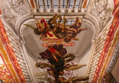 Frescoe Los Angeles hastanesinde saygıdeğer, Sevilla, İspanya