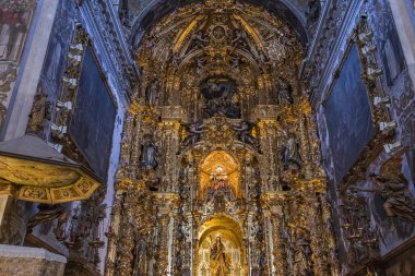 Sevilla, Endülüs, İspanya, 25 Mayıs 2017: Santa maria Magdalena Kilisesi, 25 Mayıs 2017 Seville, andalusia, İspanya İç