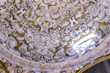 Sevilla, Endülüs, İspanya, 25 Mayıs 2017: Santa maria la blanca Kilisesi, 25 Mayıs 2017 Seville, andalusia, İspanya İç