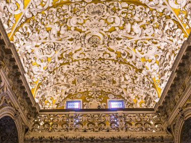 Sevilla, Endülüs, İspanya, 25 Mayıs 2017: Santa maria la blanca Kilisesi, 25 Mayıs 2017 Seville, andalusia, İspanya İç