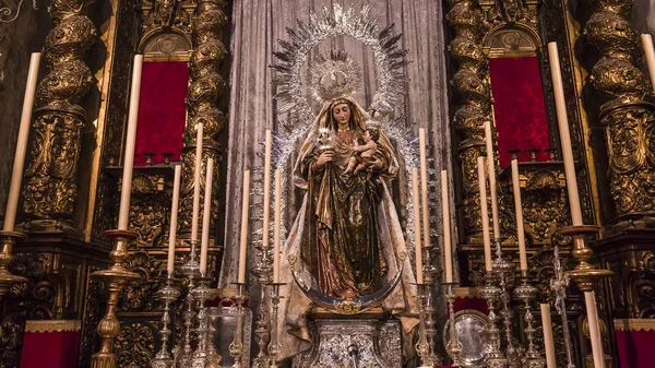Sevilla Andalúzia Spanyolország Május 2017 Belső Terek Santa Maria Magdalena — Stock Fotó