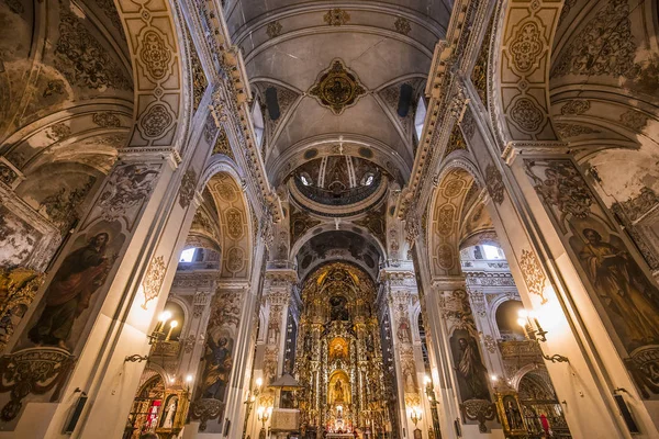 Seville Andalusia Spanien Maj 2017 Interiør Santa Maria Magdalena Kirke - Stock-foto