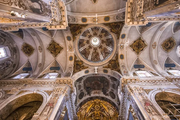 Sevilla Andalusien Spanien Maj 2017 Interiörer Santa Maria Magdalena Kyrka — Stockfoto