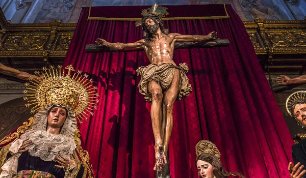 Seville Andalusia España Mayo 2017 Interiores Iglesia Santa María Magdalena —  Fotos de Stock