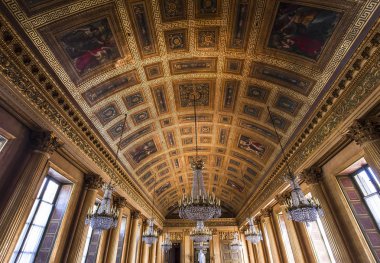 COMPIEGNE, FRANCE, 13 AĞUSTOS 2016: Compiegne Şatosu, 13 Ağustos 2016 Compiegne, Fransa