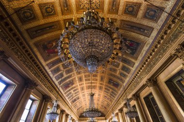 COMPIEGNE, FRANCE, 13 AĞUSTOS 2016: Compiegne Şatosu, 13 Ağustos 2016 Compiegne, Fransa