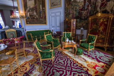 COMPIEGNE, FRANCE, 13 AĞUSTOS 2016: Compiegne Şatosu, 13 Ağustos 2016 Compiegne, Fransa