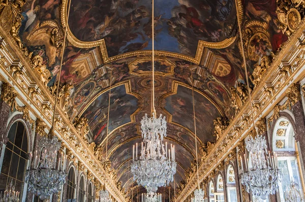Versailles Francia Julio Salón Espejos Del Palacio Versalles Cerca París — Foto de Stock