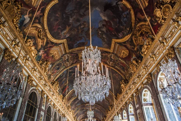 Versailles France July Hall Mirrors Chateau Versailles Paris France July — Stock Photo, Image