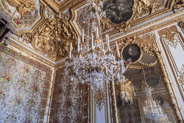 Versailles Francie Červenec Poblíž Interiérů Architektonické Detaily Stropy Chateau Versailles — Stock fotografie