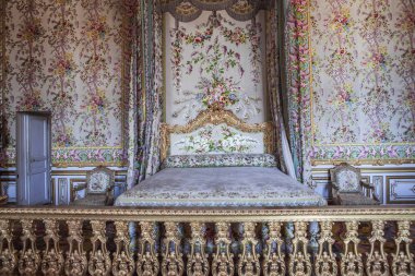 Versailles Fransa Temmuz 06: Paris, Fransa, iç, mimari detaylar bir Chateau de Versailles, tavanları yakınındaki. 06 Temmuz 2013 yılında Versailles, Fransa