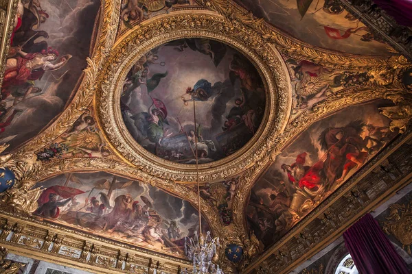 Versailles Francia Luglio Interni Dettagli Architettonici Soffitti Del Castello Versailles — Foto Stock