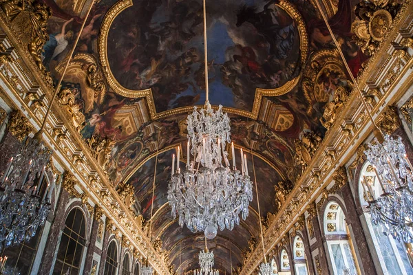 Versailes França Julho Hall Espelhos Chateau Versailles Perto Paris França — Fotografia de Stock