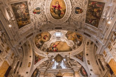 iç mekanlar ve dekorlar Siena katedralinin, Siena, İtalya