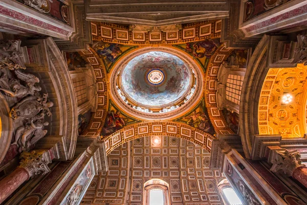 Ciudad Del Vaticano Junio 2015 Interiores Detalles Arquitectónicos Basílica San — Foto de Stock