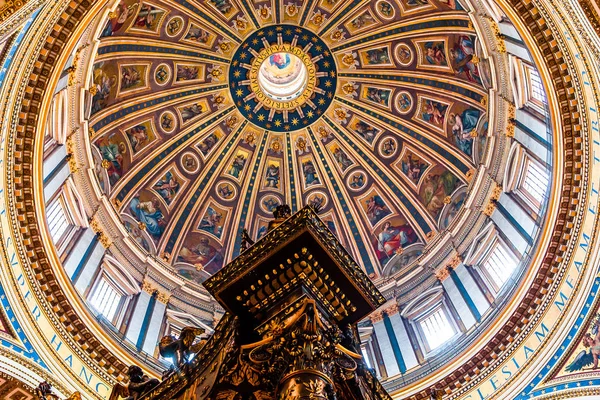 Cidade Vaticana Junho Vaticano 2015 Interiores Detalhes Arquitetônicos Basílica São — Fotografia de Stock