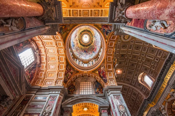 Vatican City Vatican June 2015 Interiors Architectural Details Basilica Saint — Stock Photo, Image