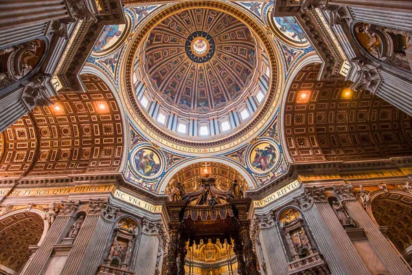 Cidade Vaticana Junho Vaticano 2015 Interiores Detalhes Arquitetônicos Basílica São — Fotografia de Stock