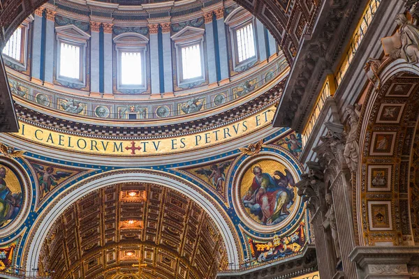 Cidade Vaticana Junho Vaticano 2015 Interiores Detalhes Arquitetônicos Basílica São — Fotografia de Stock