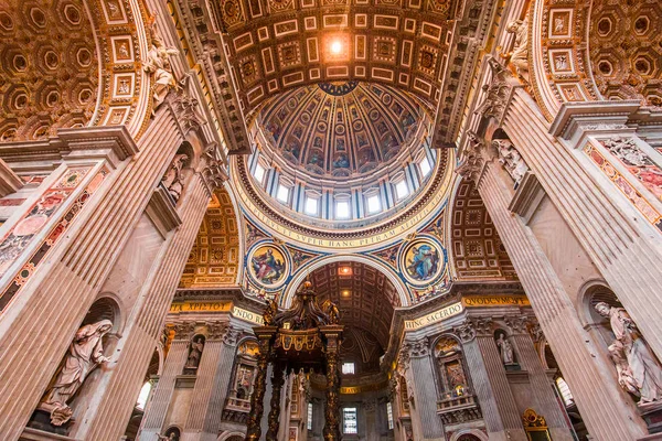 Vatican City Vatican June 2015 Interiors Architectural Details Basilica Saint — Stock Photo, Image