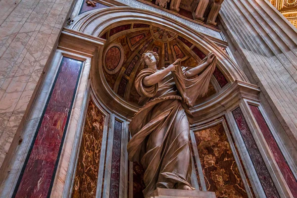 Ville Vatican Vatican Juin 2015 Intérieurs Détails Architecturaux Basilique Saint — Photo