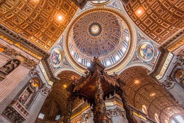 Vatican City Vatican Június 2015 Interiors Architectural Details Basilica Saint — Stock Fotó