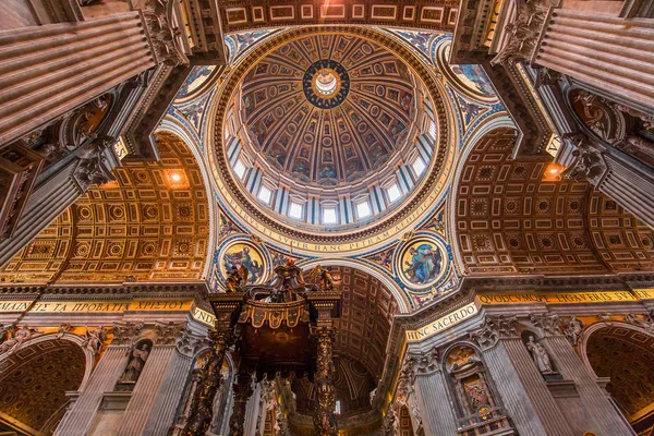 Cidade Vaticana Junho Vaticano 2015 Interiores Detalhes Arquitetônicos Basílica São — Fotografia de Stock