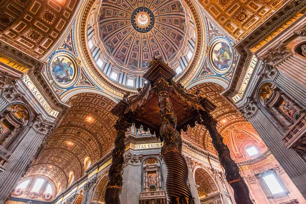 Vatican City Vatican June 2015 Interiors Architectural Details Basilica Saint — Stock Photo, Image