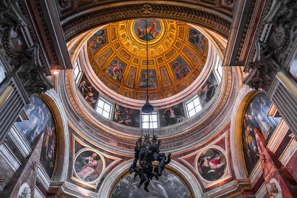 Рим Италия Июня 2015 Интерьеры Архитектурные Детали Церкви Санта Мария — стоковое фото