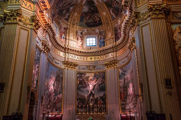 Roma Itália Junho 2015 Interiores Detalhes Arquitetônicos Basílica Sant Andrea — Fotografia de Stock