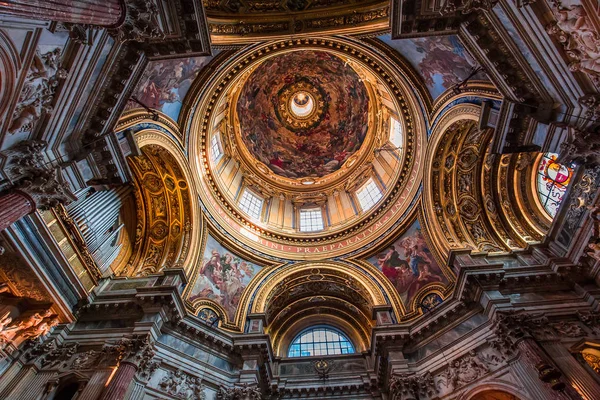 Rome Italy June 2015 Interiors Architectural Details Sant Agnese Agone — Stock Photo, Image