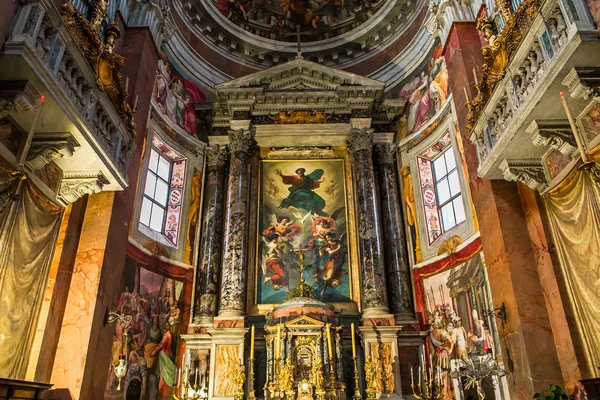 Roma Italia Junio 2015 Interiores Detalles Arquitectónicos San Giacomo Iglesia — Foto de Stock