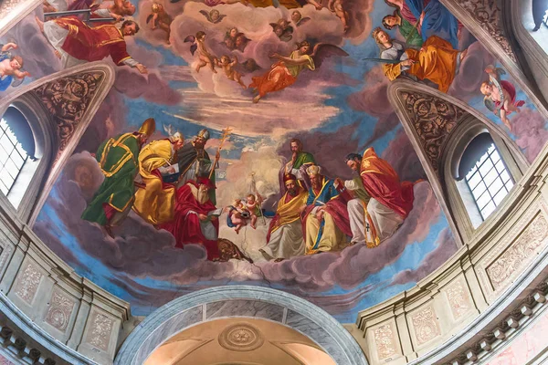 Rzym Włochy Czerwca 2015 Wnętrza Detale Architektoniczne San Giacomo Kościele — Zdjęcie stockowe