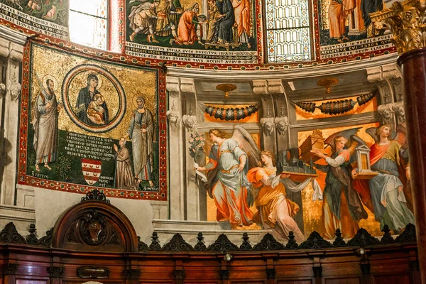 Rome Italy June 2015 Interiors Architectural Details Basilica Santa Maria — Stock Photo, Image