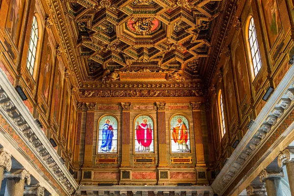 Rome Italy June 2015 Interiors Architectural Details Basilica Santa Maria — Stock Photo, Image