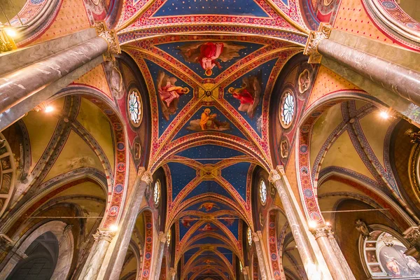Rome Italy June 2015 Interiors Architectural Details Santa Maria Sopra — Stock Photo, Image