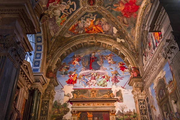 Rome Italy June 2015 Interiors Architectural Details Santa Maria Sopra — Stock Photo, Image