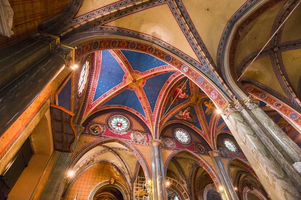 Rome Italy June 2015 Interiors Architectural Details Santa Maria Sopra — Stock Photo, Image